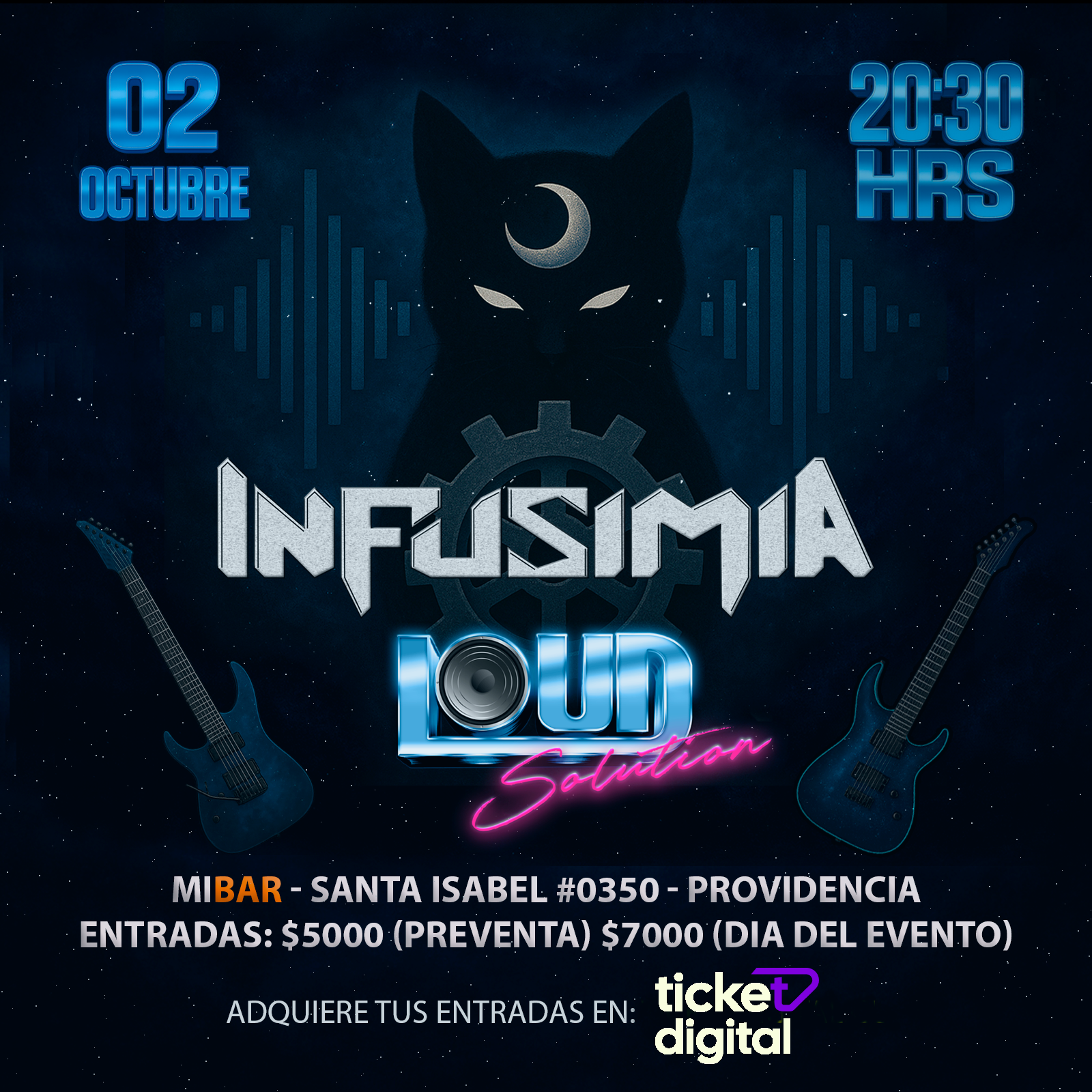 Infusimia y Loud Solution se presentarán juntos en MiBar